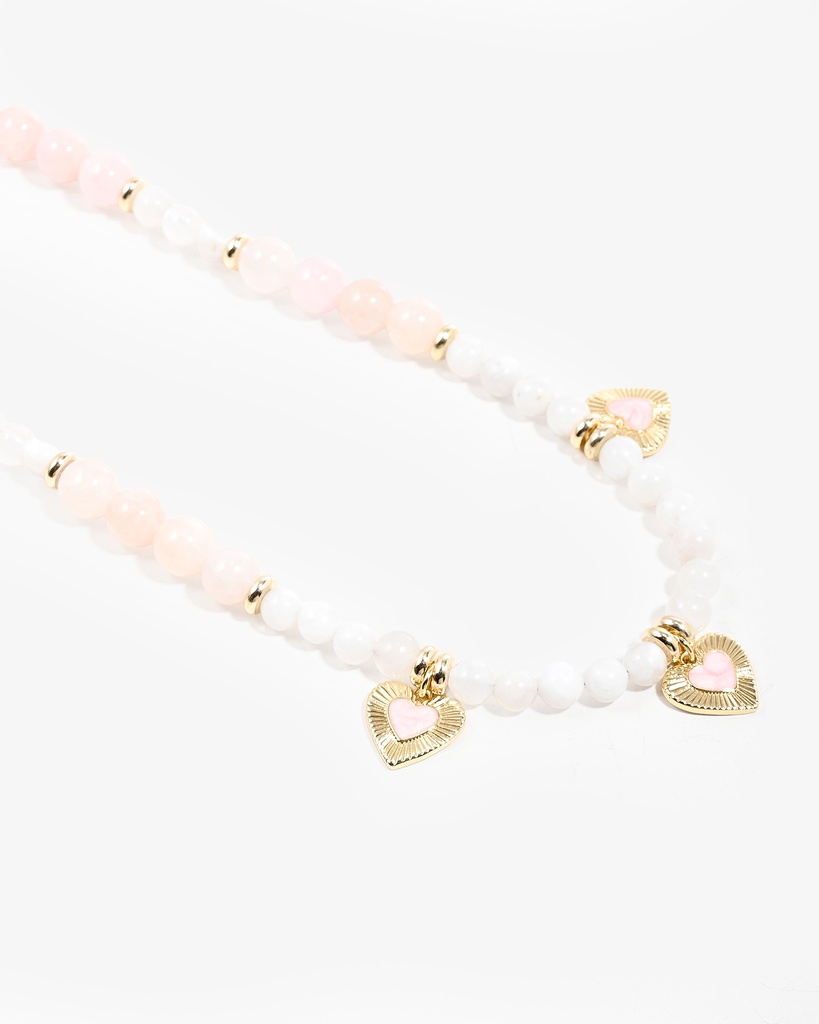 Rose quartz and jade WNEC313MC