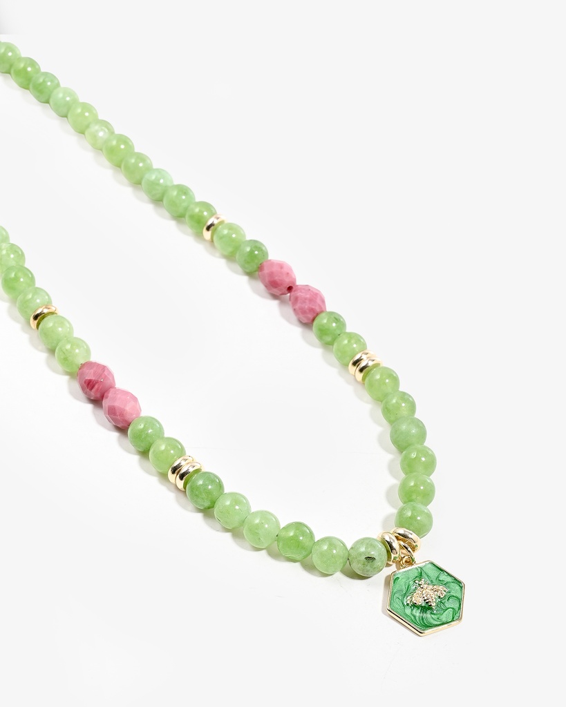 Aventurine and rhodochrosite WNEC321GN