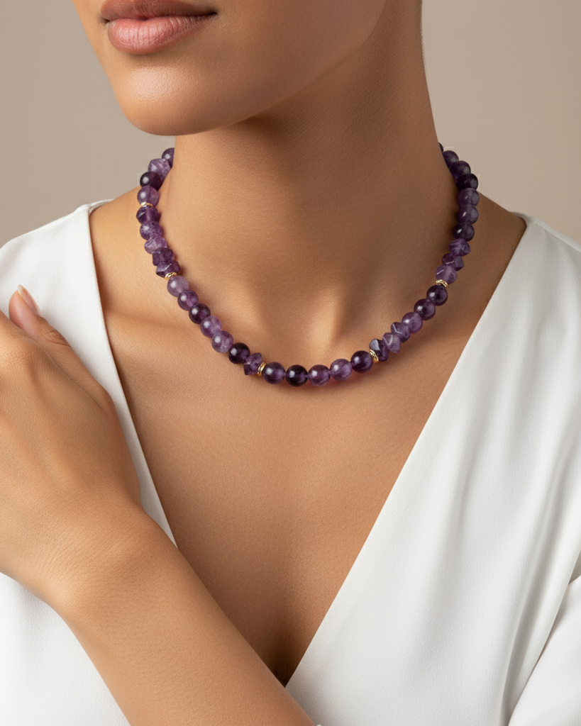 First-class amethyst stone WNEC299PR