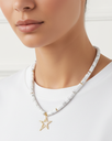 Howlite stone women's necklace WNEC214WH