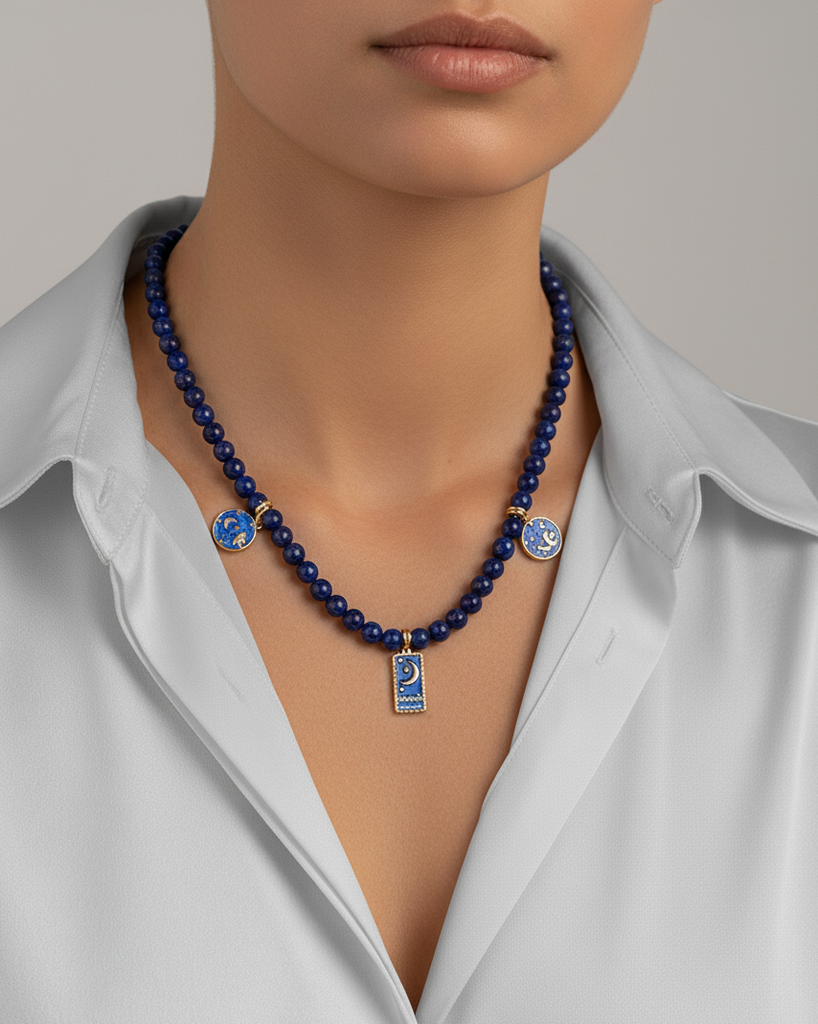 Lapis lazuli stone WNEC303BL