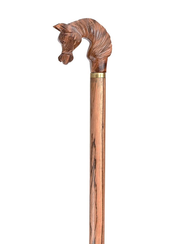 French horsehead wooden cane CAN988