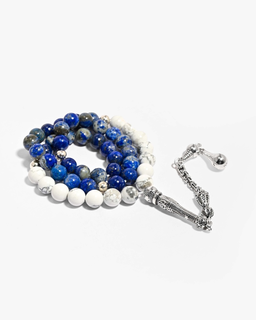Lapis Lazuli and Howlite Rosary ROS5486BL