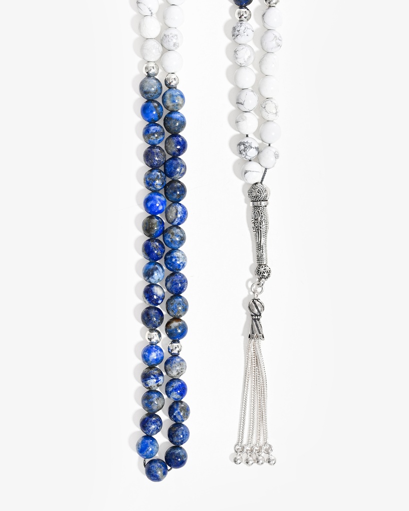 Lapis Lazuli and Howlite Rosary ROS5486BL
