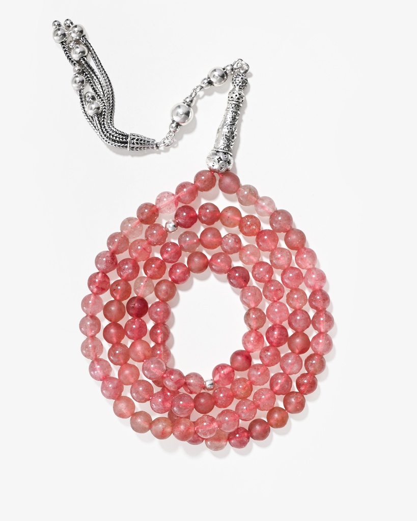 Strawberry Quartz Rosary ROS5499PK