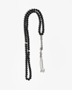 Black Agate Rosary with Veins ROS5500BK