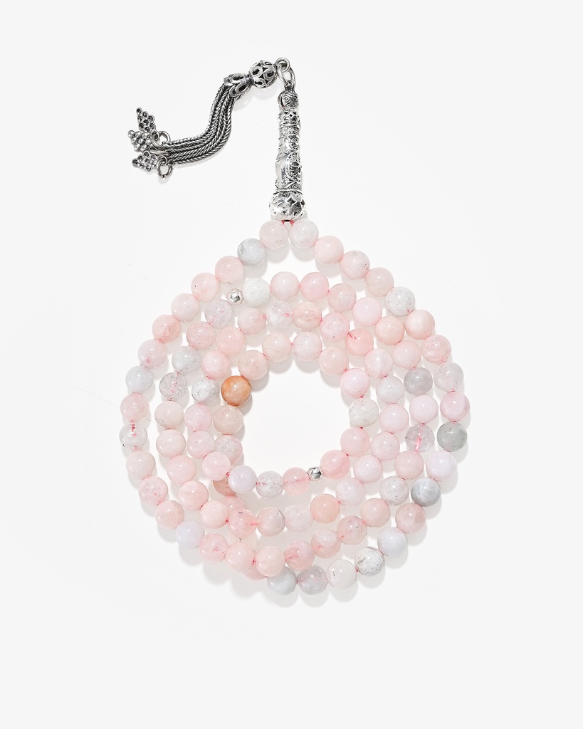 Morganite Stone Rosary ROS5501MC