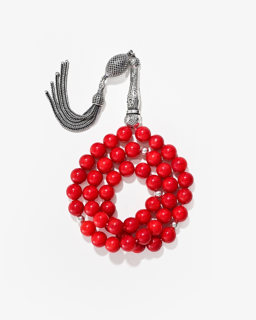 Red coral rosary ROS5485RD