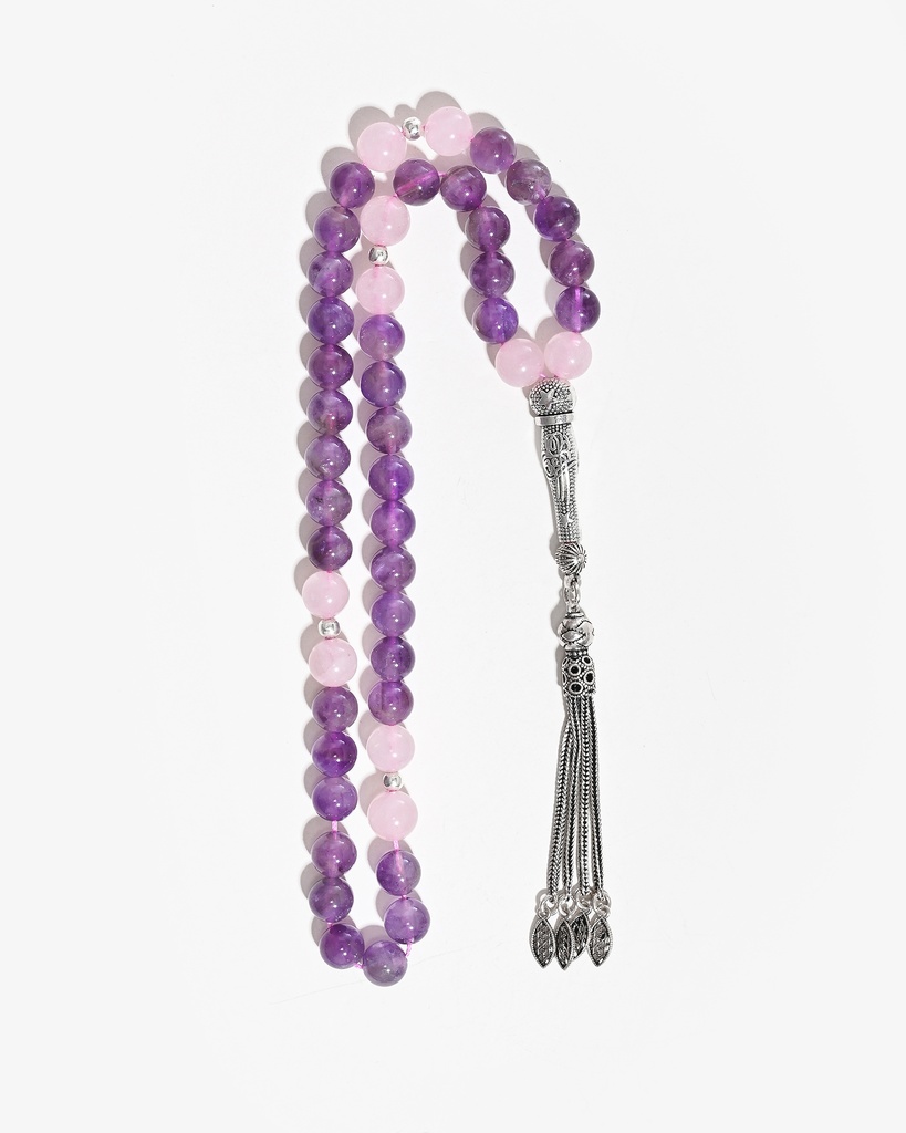 Amethyst and Rose Quartz Rosary ROS5487MC