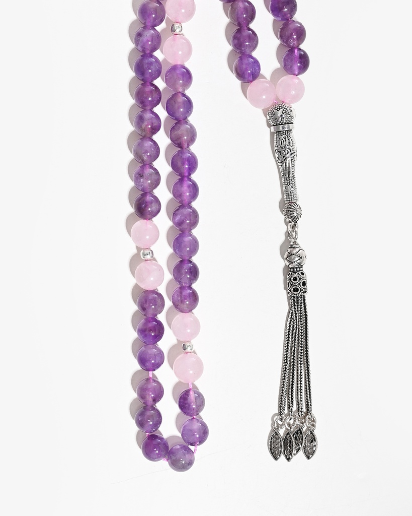 Amethyst and Rose Quartz Rosary ROS5487MC