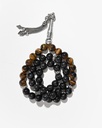 Tiger's Eye and Astrophyllite Stone Rosary ROS5488MC