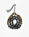 Tiger's Eye and Astrophyllite Stone Rosary ROS5488MC