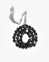 Black Agate Veined Rosary ROS5493BK
