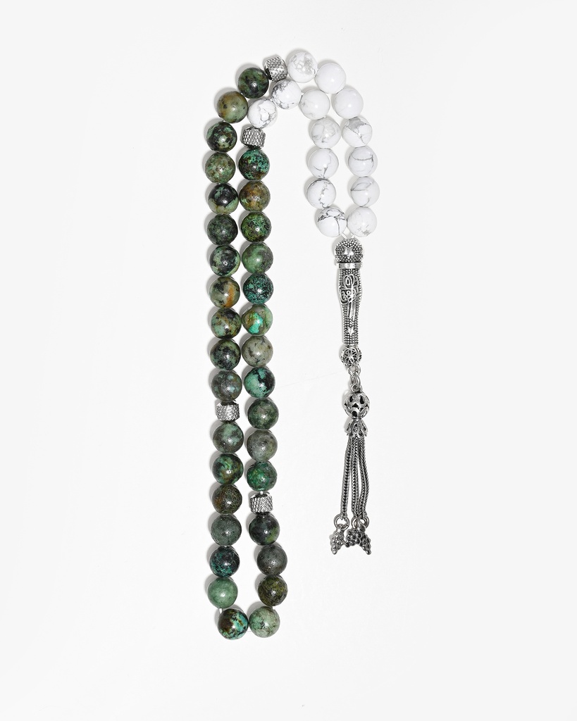 Turquoise and Howlite Stone Rosary ROS5489MC