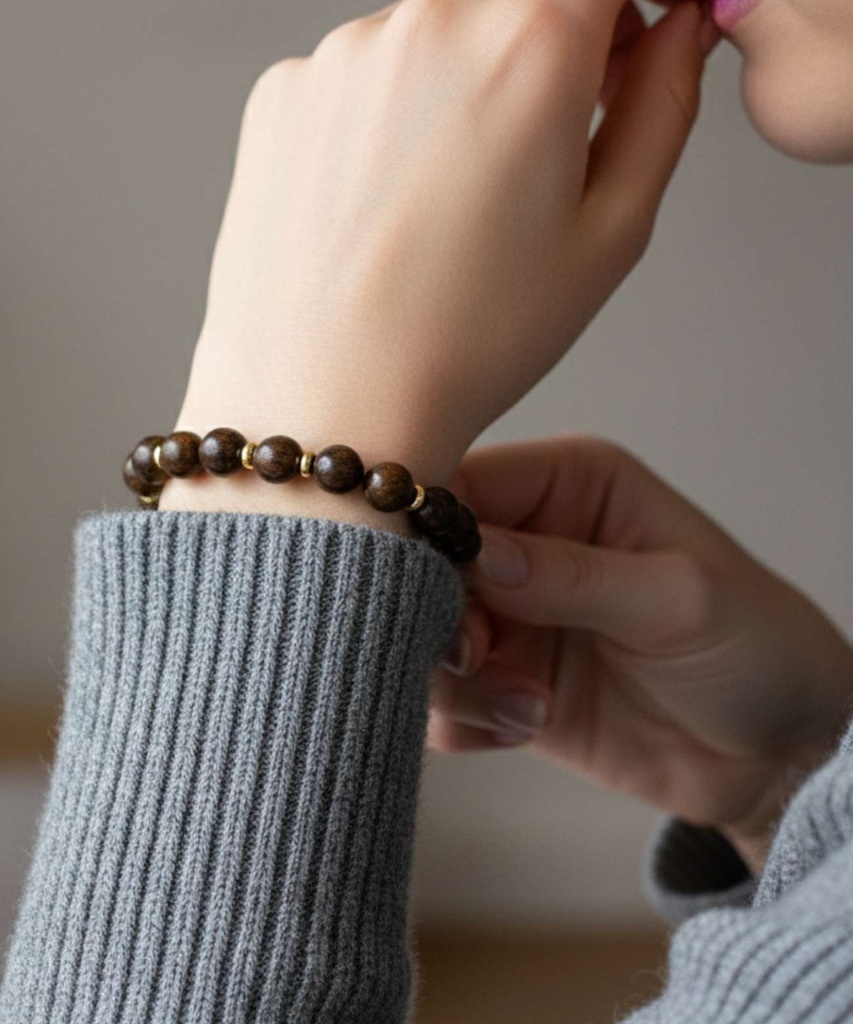 Bronze stone bracelet WBRA227BN