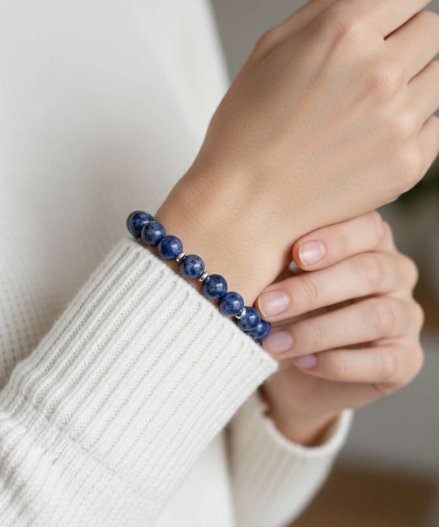 Blue sodalite bracelet WBRA214BL