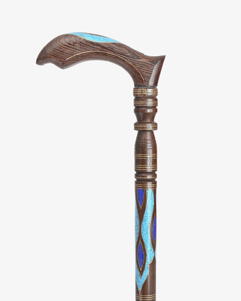 Wenge wooden walking stick CAN1005