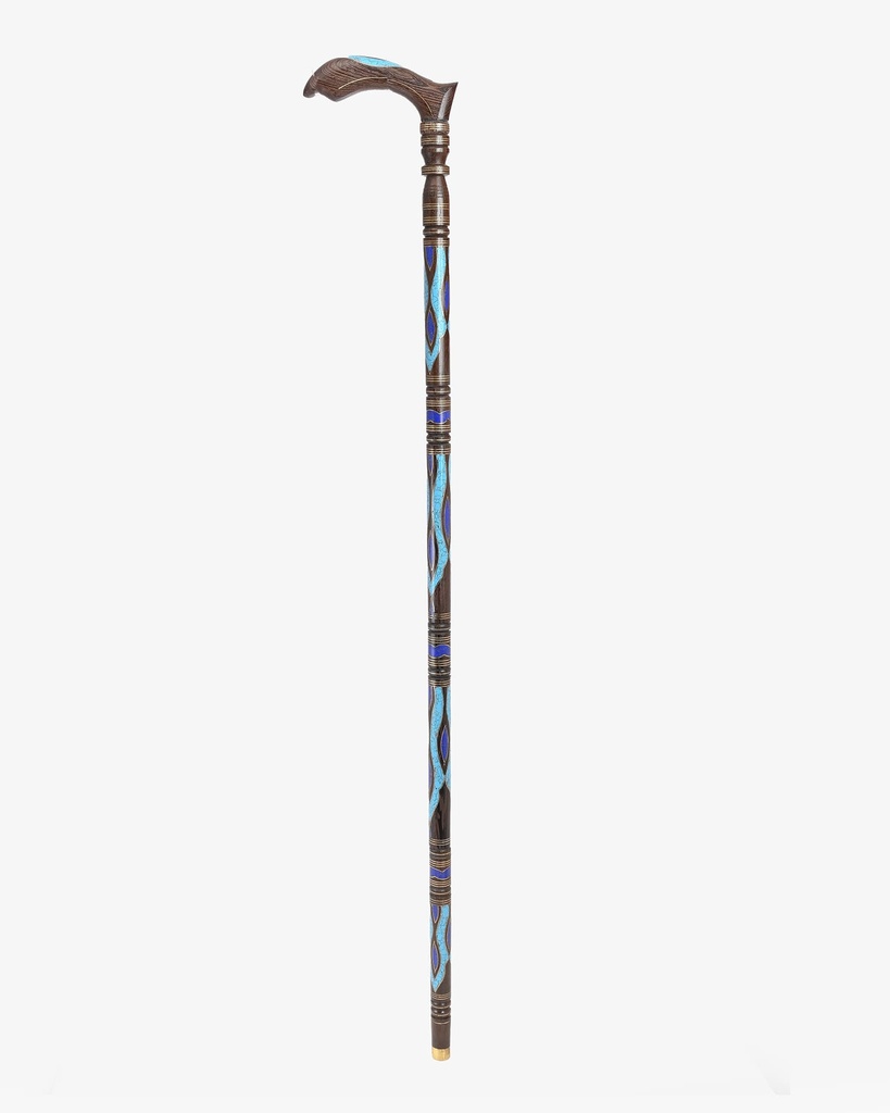 Wenge wooden walking stick CAN1005