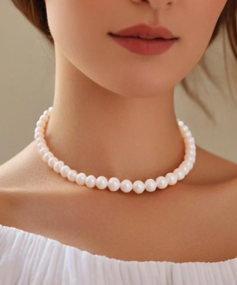 Elegant Pearl Necklace for Women WNEC205WH