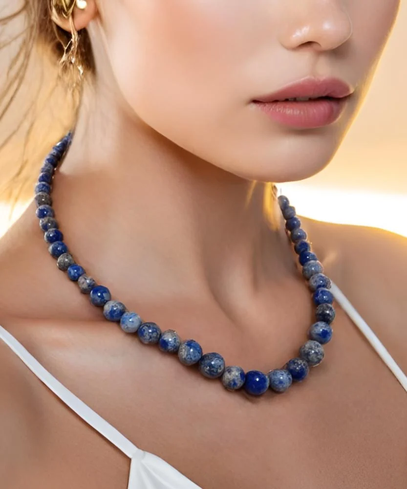 Women's Lapis Lazuli Necklace WNEC165BL