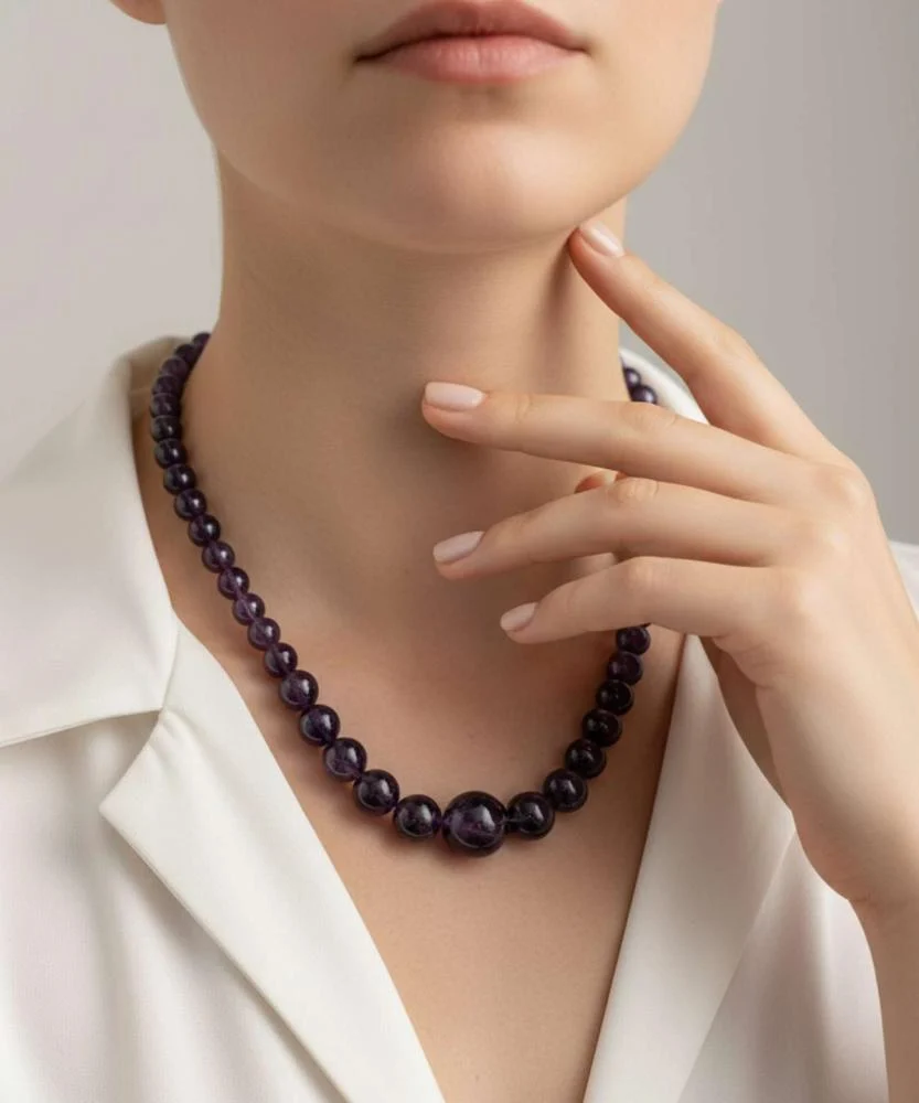Women's Amethyst Necklace WNEC167PR