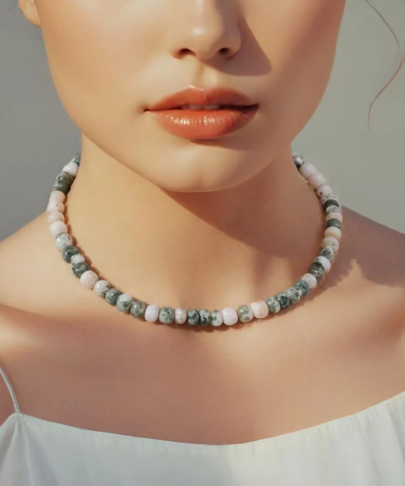 Women's agate necklace WNEC199GN