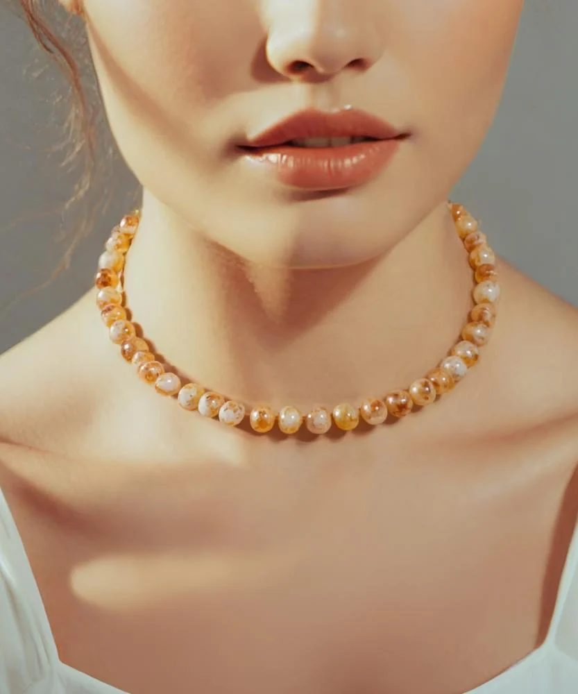 Citrine Women's Necklace WNEC186BG