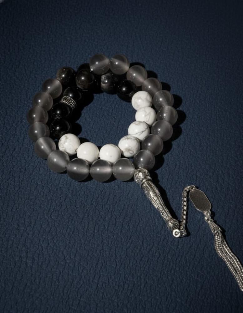 Different natural stones rosary ROS891MC