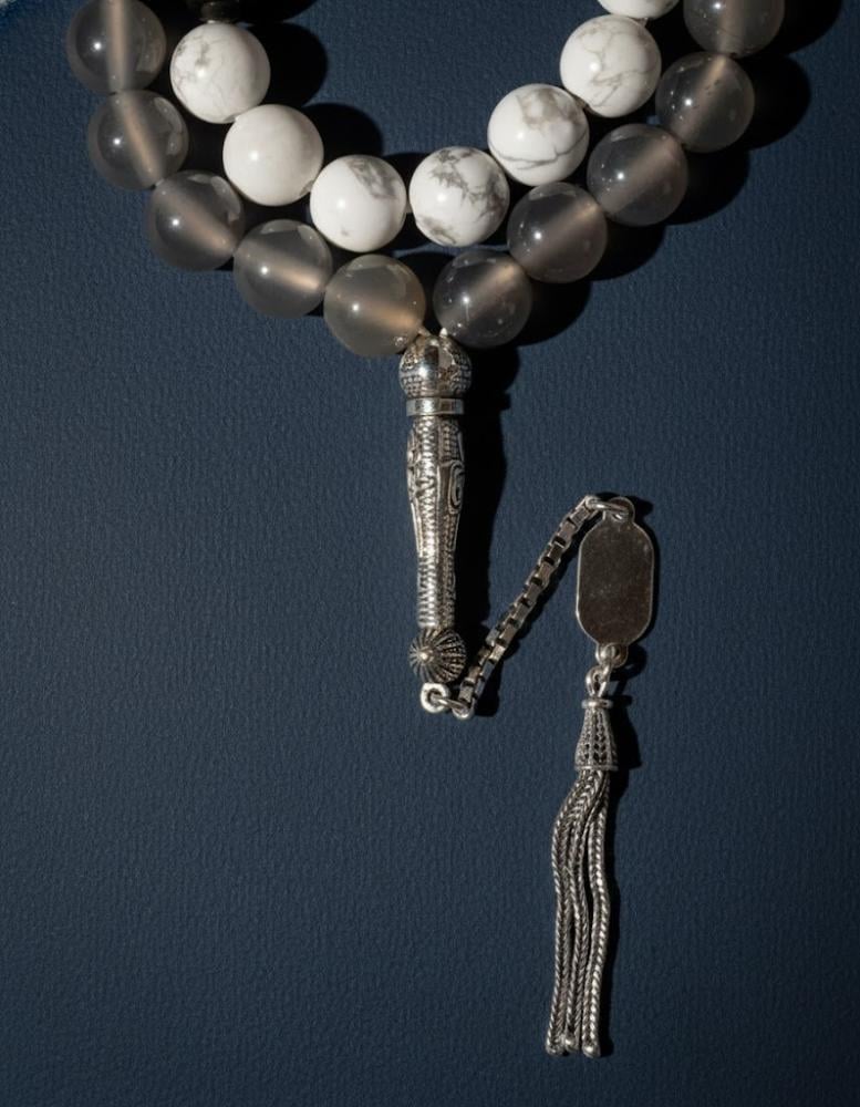 Different natural stones rosary ROS891MC