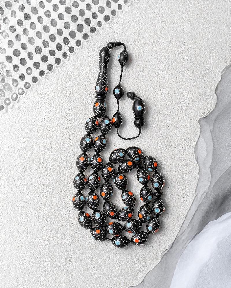 Cook wood silver rosary ROS5362MC