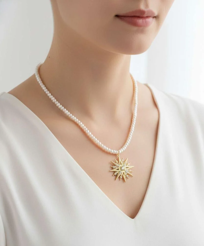 Natural pearl WNEC316WH