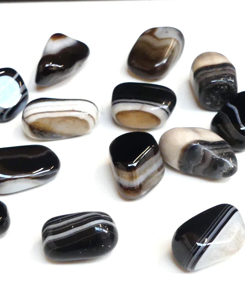 Agate stone rosary ROS379BK