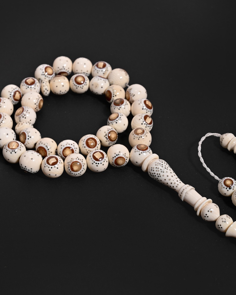 Ivory rosary, elephant tusk ROS5528WH