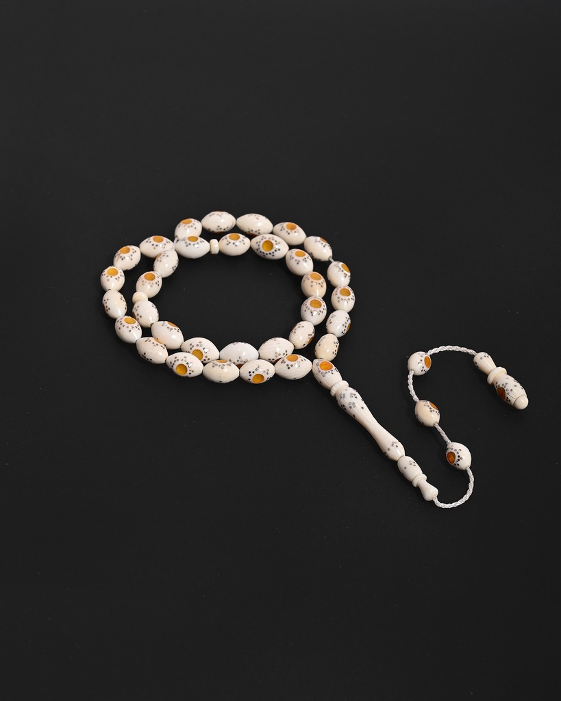 Ivory rosary, elephant tusk ROS5520WH