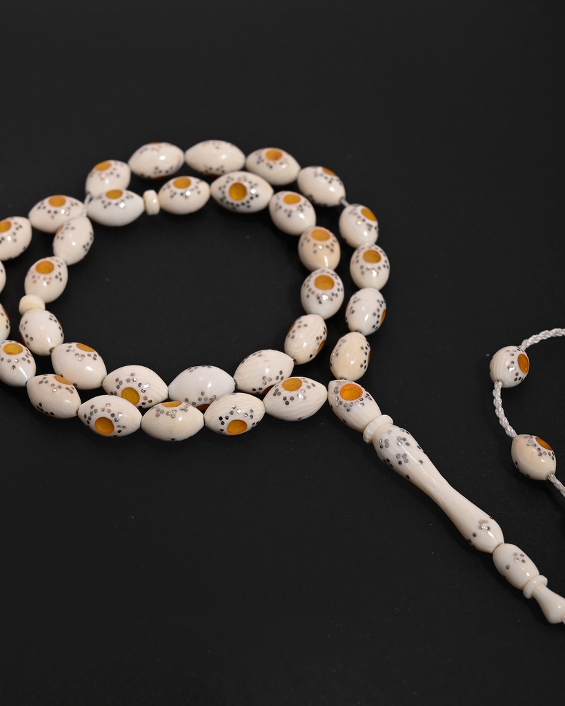 Ivory rosary, elephant tusk ROS5520WH