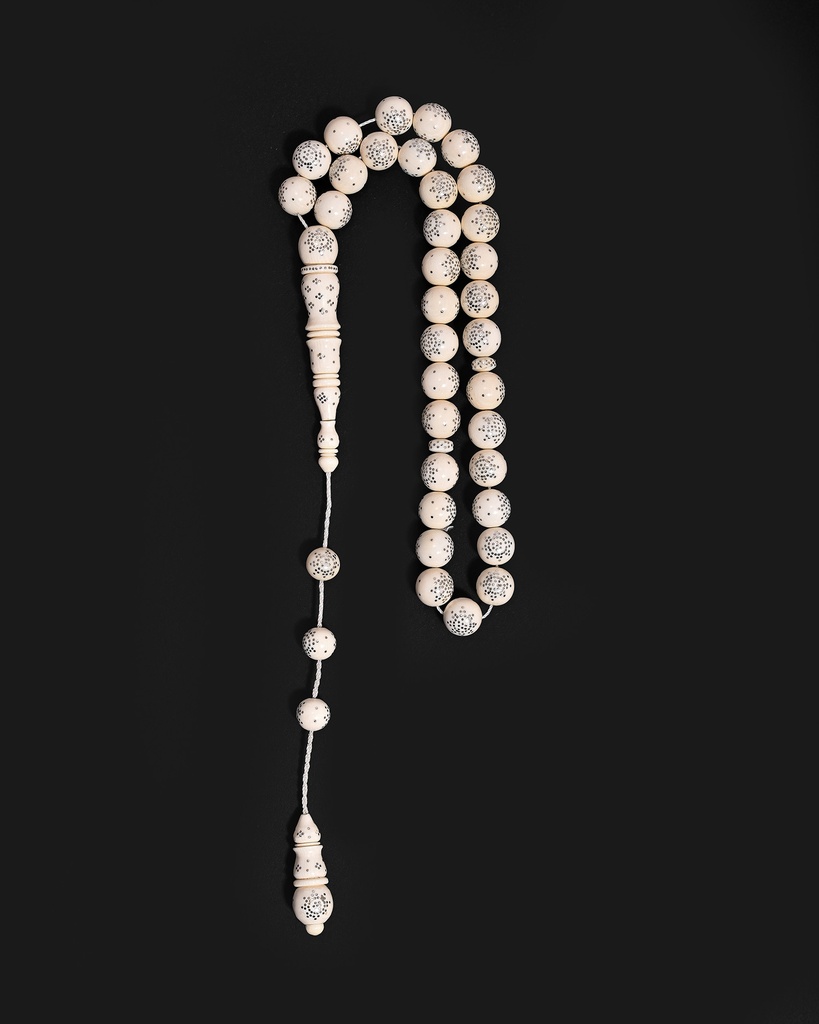Ivory rosary, elephant tusk ROS5527WH