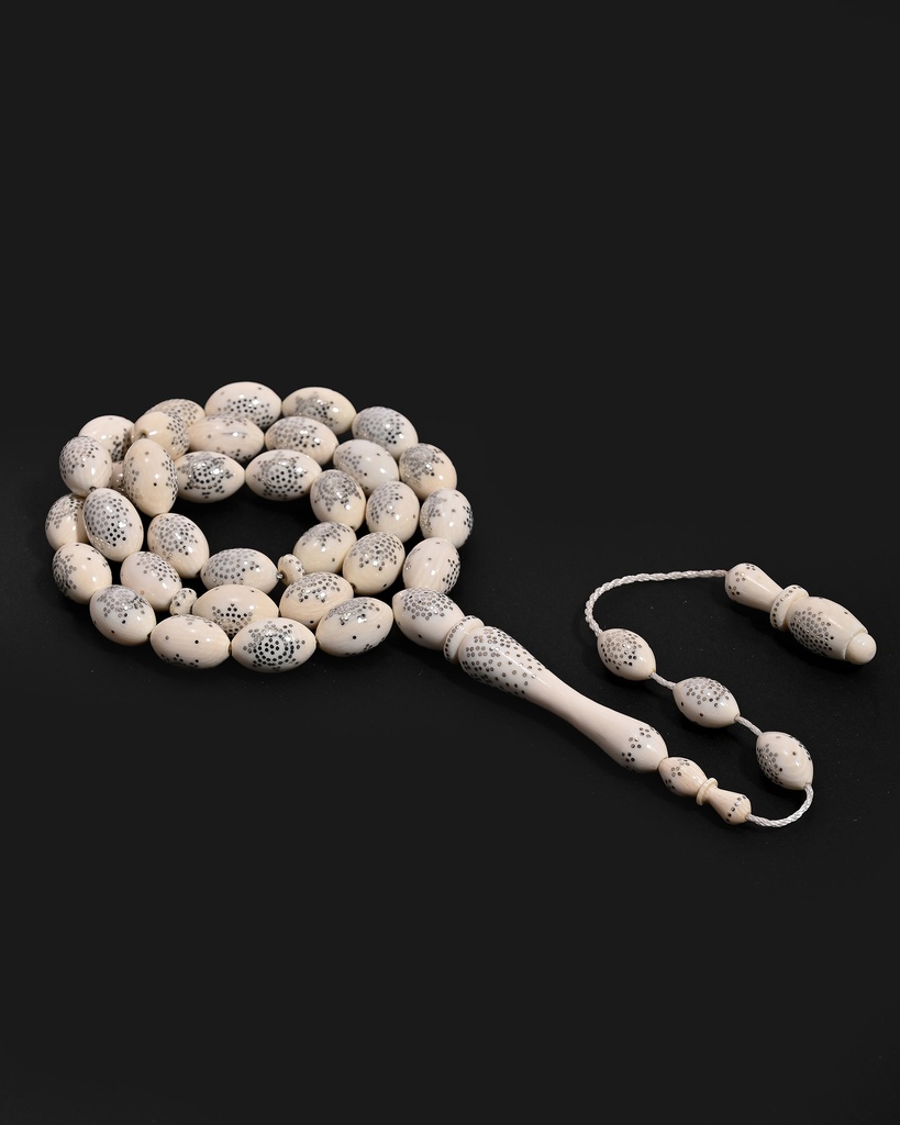 Ivory rosary, elephant tusk ROS5529WH