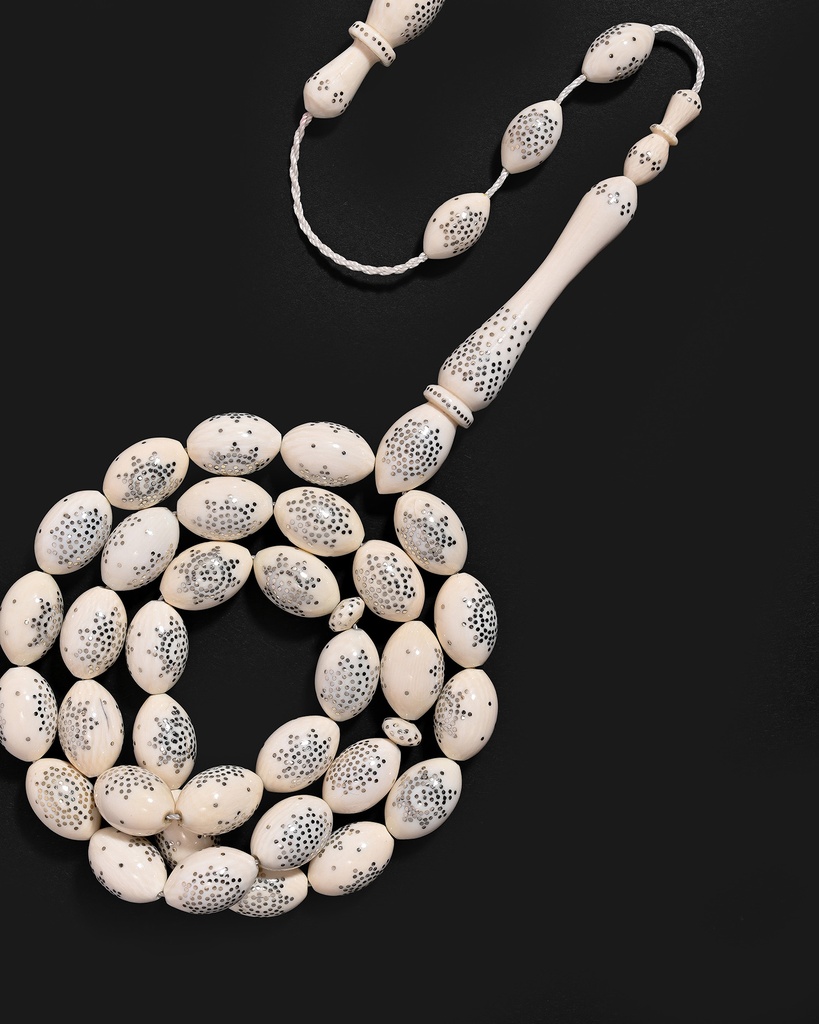 Ivory rosary, elephant tusk ROS5529WH