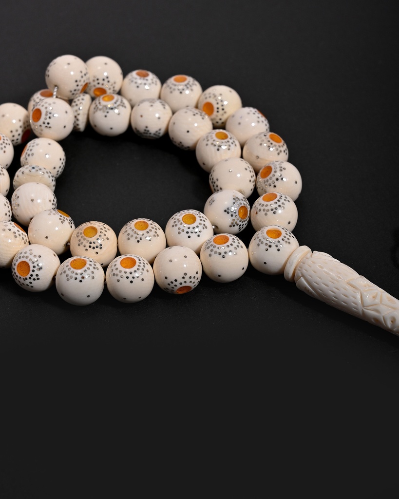 Ivory rosary, elephant tusk ROS5526WH