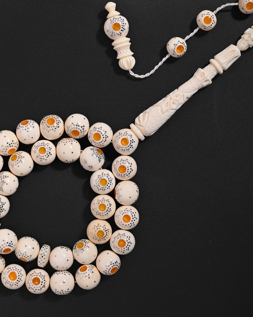 Ivory rosary, elephant tusk ROS5526WH