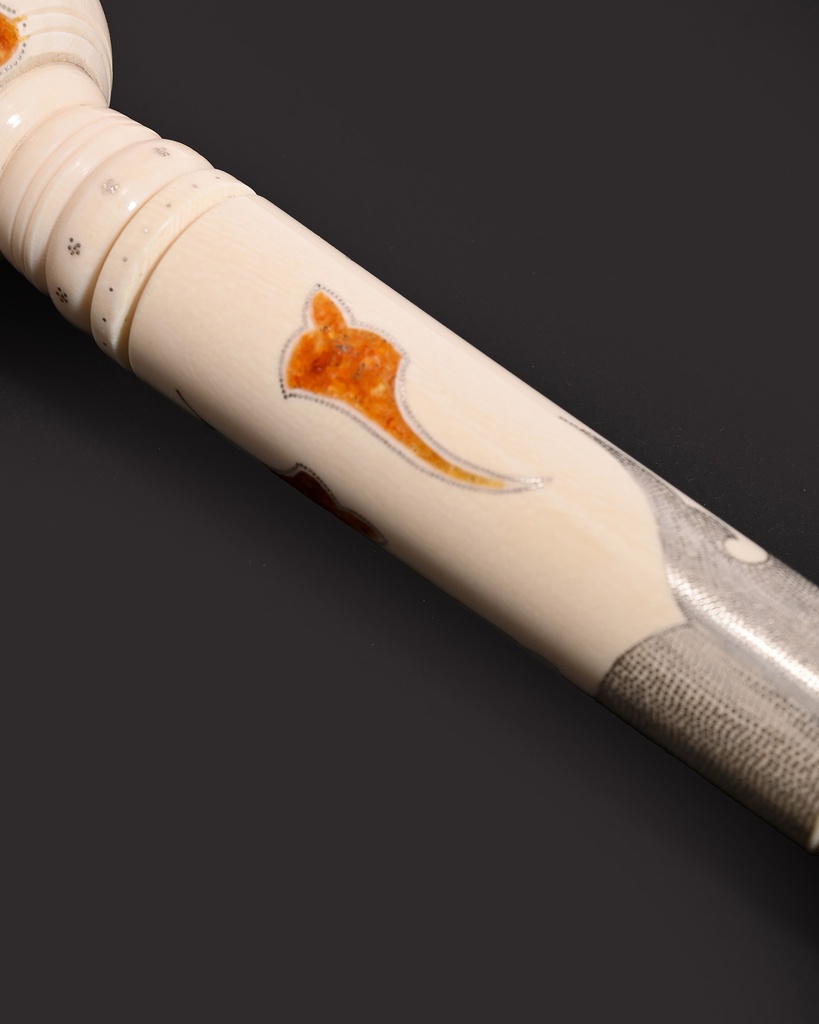 Ivory walking stick (elephant tusk)CAN1008