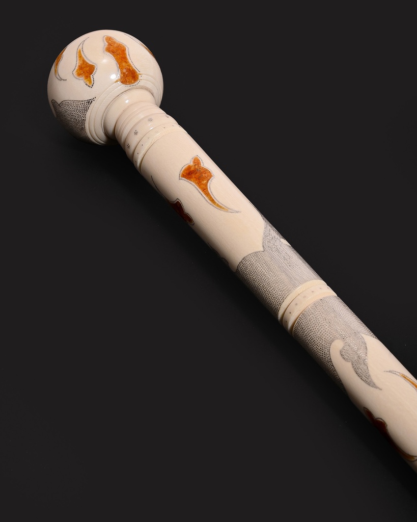 Ivory walking stick (elephant tusk)CAN1008