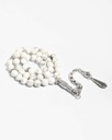 Silver rosary with buffalo stone ROS5535WH