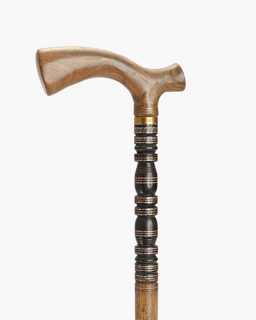 Ebony and sandalwood walking stick CAN1023