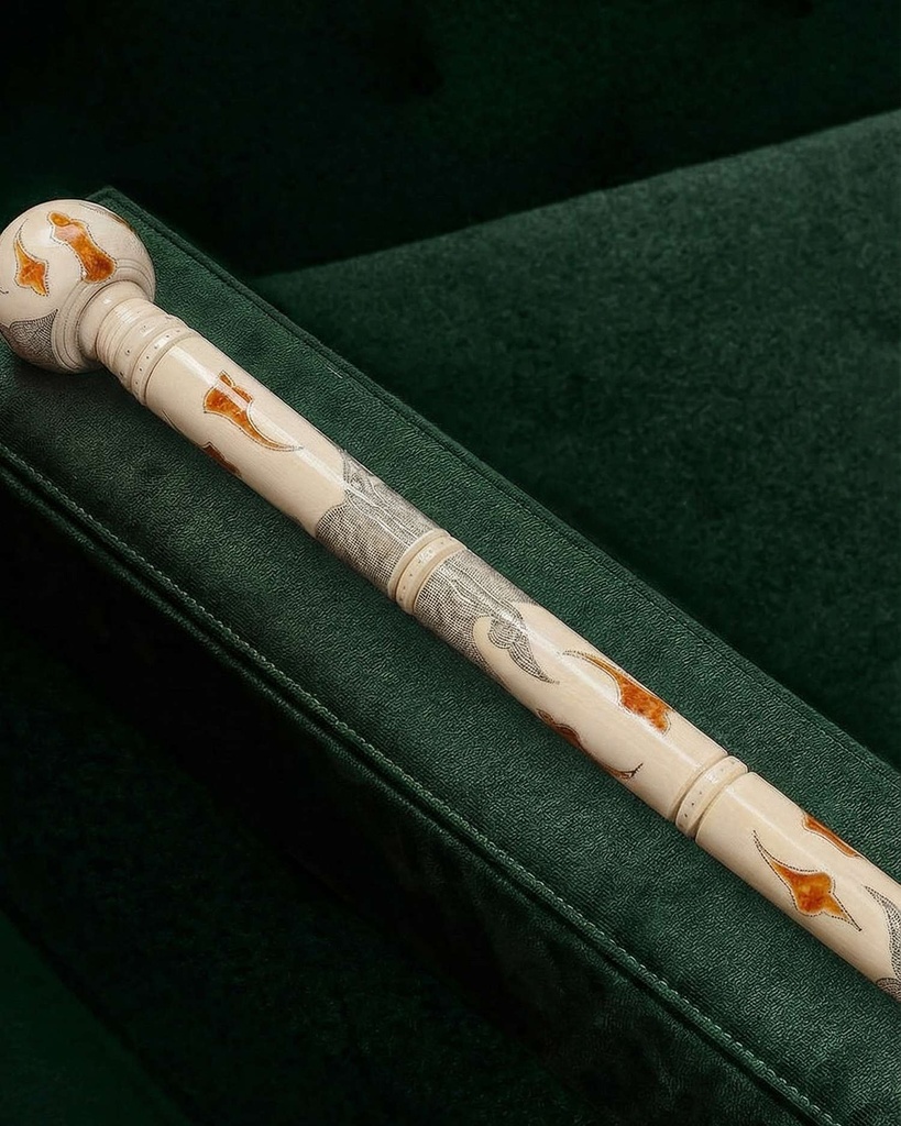 Ivory walking stick (elephant tusk)CAN1008