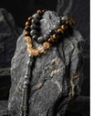  Rosary labradorite stone tiger's eye & citrine ROS3110MC 