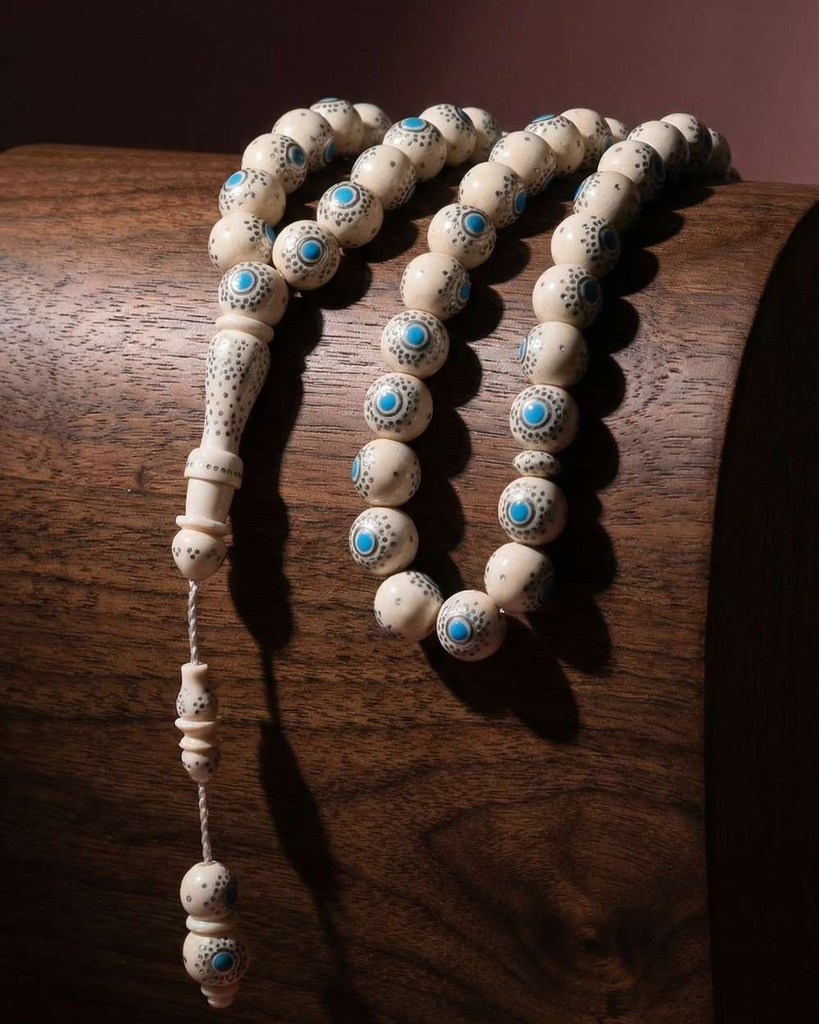 Ivory rosary, elephant tusk ROS5530WH