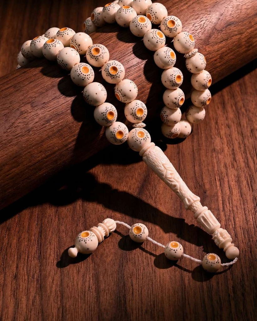 Ivory rosary, elephant tusk ROS5526WH