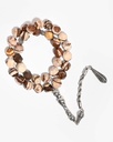 Brown zebra stone rosary ROS5551BN