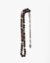 Agate stone rosary with veins ROS5538BN